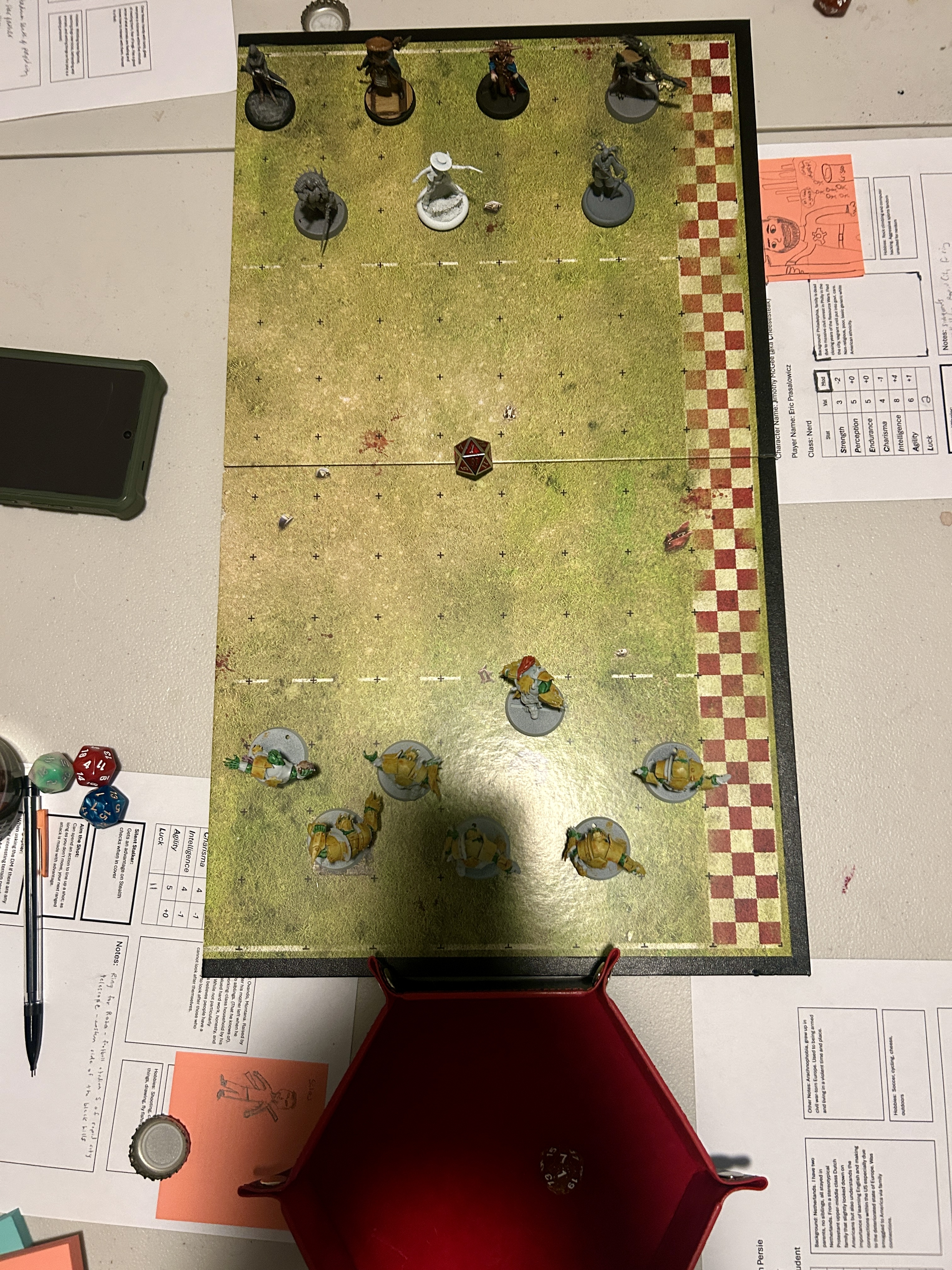 The football game on tabletop